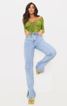 KC95301 * КОРПУС PRETTYLITTLETHING С РЕБЛИКАМИ XXS