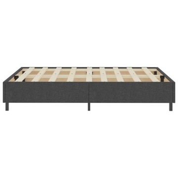 Континентальная кровать, серая, с обивкой, 180х200 см