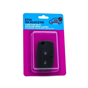 СИЛИКОНОВЫЙ ЧЕХОЛ ДЛЯ КЛЮЧА, ЧЕРНЫЙ VW SKODA SEAT