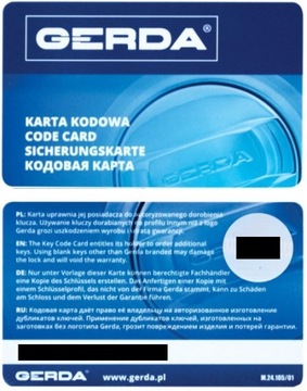 Круглая вставка для замка Gerda Pro System Rim KL.C.