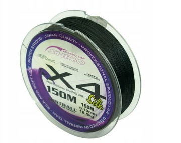 Plecionka Mistrall SHIRO X4 BLACK 150M 0,13 MM