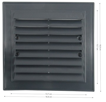 РЕШЕТКА ВЕНТИЛЯЦИОННАЯ 14 Х 14 СМ УГЛОВАЯ, БЕЛАЯ 10 ШТ.