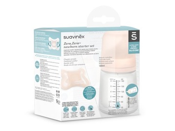 SUAVINEX ZESTAW BUTELKA ZERO 180ML + SMOCZEK -2-2M