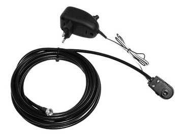 Gotowy 3m kabel + zasilacz regulowany do anteny TV