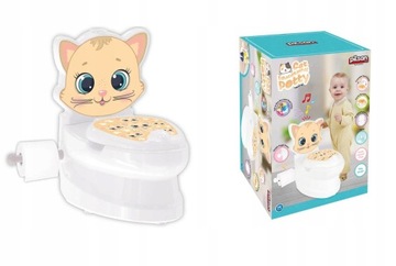 ТУАЛЕТ ДЛЯ КОШКИ С ОТКРЫТКОЙ И СЪЕМНОЙ ВСТАВКОЙ, ИНТЕРАКТИВНЫЙ PILSAN