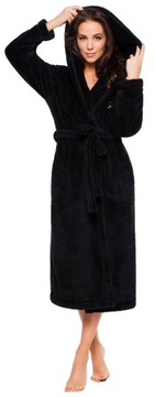 ХАЛАТ ЖЕНСКИЙ ДЛИННЫЙ ТЕПЛЫЙ ПУХОВЫЙ, XS