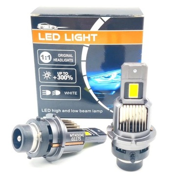 2x Żarówka D4S LED retrofit canbus 6000k P&P 1 do 1 16000lm CSP 3570