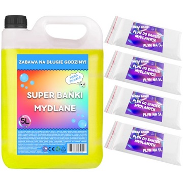 Płyn do baniek mydlanych dużych 20L gratis 5l
