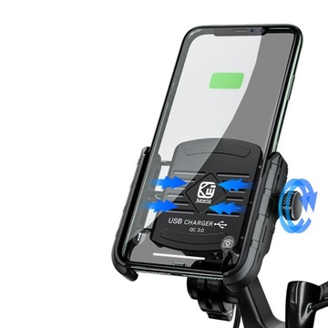 MOTORCYCLE PHONE HOLDER USB CHARGER 12/24v