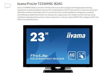 iiyama ProLite T2336MSC 23-дюймовый сенсорный HDMI-монитор