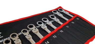 КЛЮЧИ С ТРЕЩОТКОЙ, 12 EL, 8-19, В ЧЕХОЛЕ