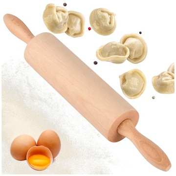WAŁEK DO CIASTA DREWNIANY DUŻY KUCHENNY STAŁY