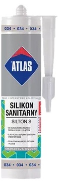 Silikon sanitarny 034 jasnoszary 280ml Silton