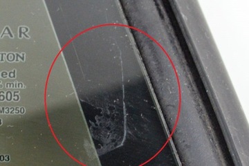 JAGUAR XK COUPE X150 ZADNÍ PRAVÁ TÓNOVANÁ SKLO (OKNO) BOČNÍ AS2 43R-001605