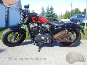 S56 Basic H-D Sportster кожаный мотоцикл Pannie