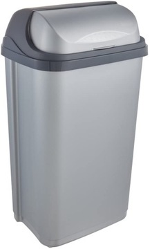 Kosz na śmieci śmietnik 50l Keeeper srebrny
