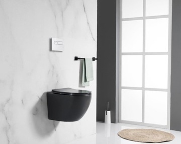 VELDMAN MISA WC VITO RIMLESS SZARY MAT DESKA SLIM