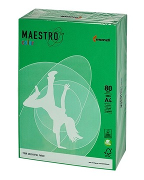 Papier ksero A4 80g RYZA PAPIERU zielony MAESTRO