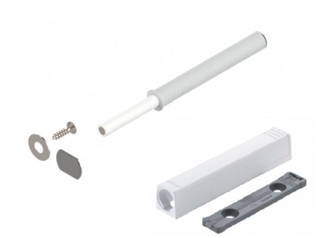 Odbojnik PUSH OPEN BLUM Długi biały+adapter