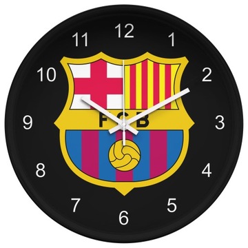 Cichy zegar ścienny FC Barcelona piłka prezent 25