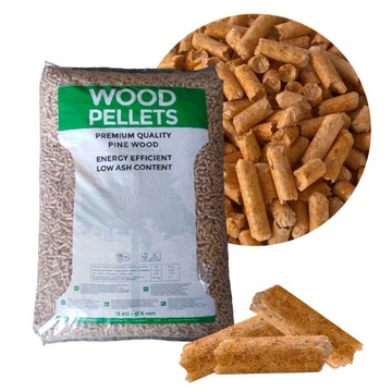 PELLET DRZEWNY EKOLOGICZNY A1 ENPLUS 6 MM - 450 KG