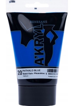 RENESANS A'KRYL Farba akrylowa 100 ml 20-Błękit Ftalowy