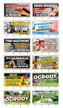 Однотонный рекламный баннер 150смx75см Бесплатный дизайн