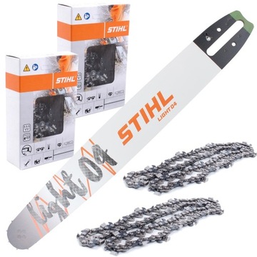 Prowadnica Stihl 45 cm 3/8 1,6 +2 łańcuchy RS