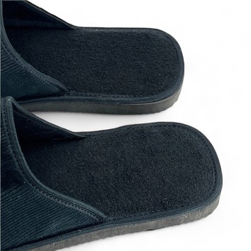 Pánske papuče bavlnené papuče čierne 41