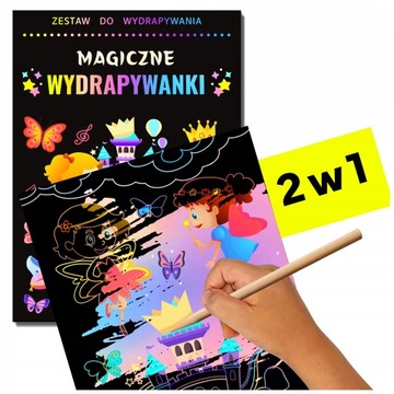 Wydrapywanka dla Dziewczynki MAGIC + kolorowanki