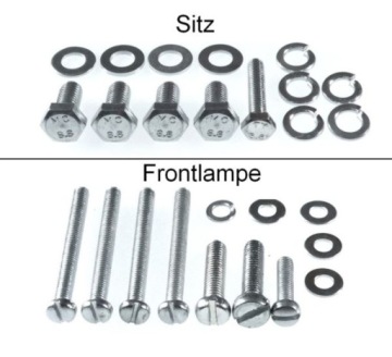 Шурупы MZ ES 250/2 TROPHY, оцинкованные, класс 8,8, разделены на группы