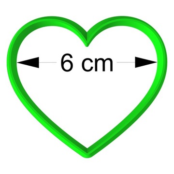Foremka Wykrawacz Ciastek Walentynki Serce 29 6cm