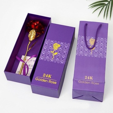 CZERWONA WIECZNA RÓŻA W PUDEŁKU KWIAT PREZENT NA DZIEŃ NAUCZYCIELA