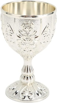 Metalowy T?oczony Kieliszek do Wina Vintage Kielich Kielich do Wina