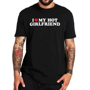 T-shirt manches courtes homme, streetwear, humoristique, graphique, I Love  My Boyfriend, I Coussins My Boyfriend, cadeau d'anniversaire - AliExpress