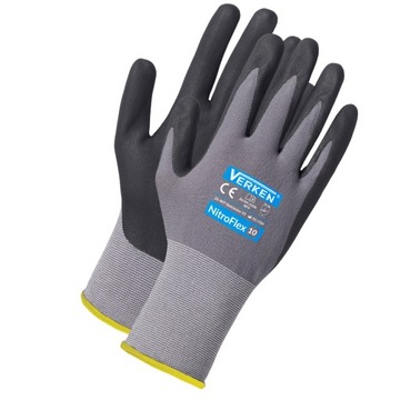 Rękawice Robocze FLEX PIANKOWE NITRYLOWE Nitroflex mocne precyzyjne 11/XXL