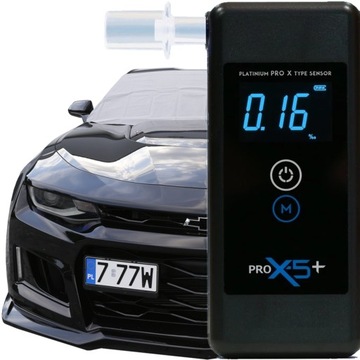 Precyzyjny Alkomat PRO X-5 PLUS PLATYNOWY SENSOR