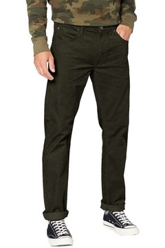 LEE DAREN sztruksy proste spodnie jeans straight ZIP W36 L32