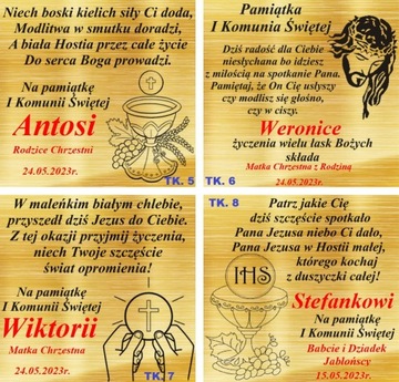 Złote Kolczyki Aniołki Na Komunię Chrzest Srebro 925 Grawer +PREZENT GRATIS