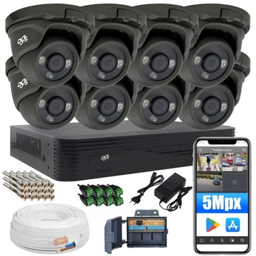 Zestaw do monitoringu 8 kamer 5Mpx DVS