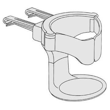 Автомобильный подстаканник для банки с напитком на решетке