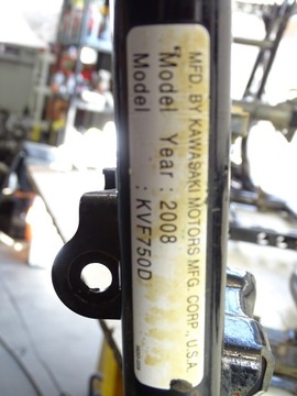 Kawasaki KVF 750 D 750D 2008 Рама