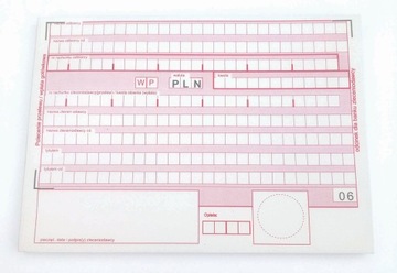 DRUK WPŁATY POLECENIE PRZELEWU 80K 40KPL SAMOKOPIA