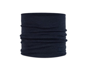 Buff komin zimowy ciepły wełna merino heavyweight night blue granat