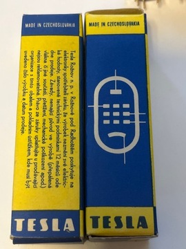 Лампа Tesla E180F Golden Pin NOS