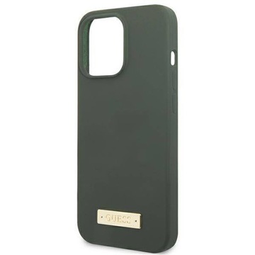 Чехол Guess GUHMP13XSPLA для Apple iPhone 13 Pro Max 6,7 дюйма, твердый зеленый/хаки