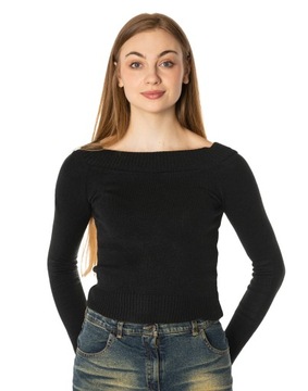 Krótki Sweterek Damski Sweter Crop Top 7964-01