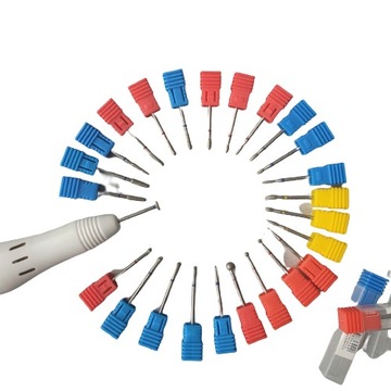 FREZ DIAMENTOWY ŁEZKA DUŻA NIEBIESKA MANICURE