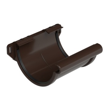 GALECO ZŁĄCZKA/ŁĄCZNIK RYNNY PVC 130 GRAFIT ŁÓDŹ