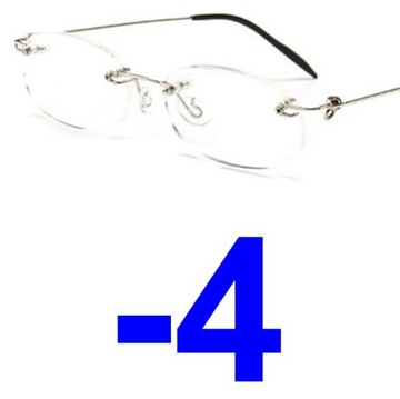 OKULARY KOREKCYJNE bezramkowe kujonki -4